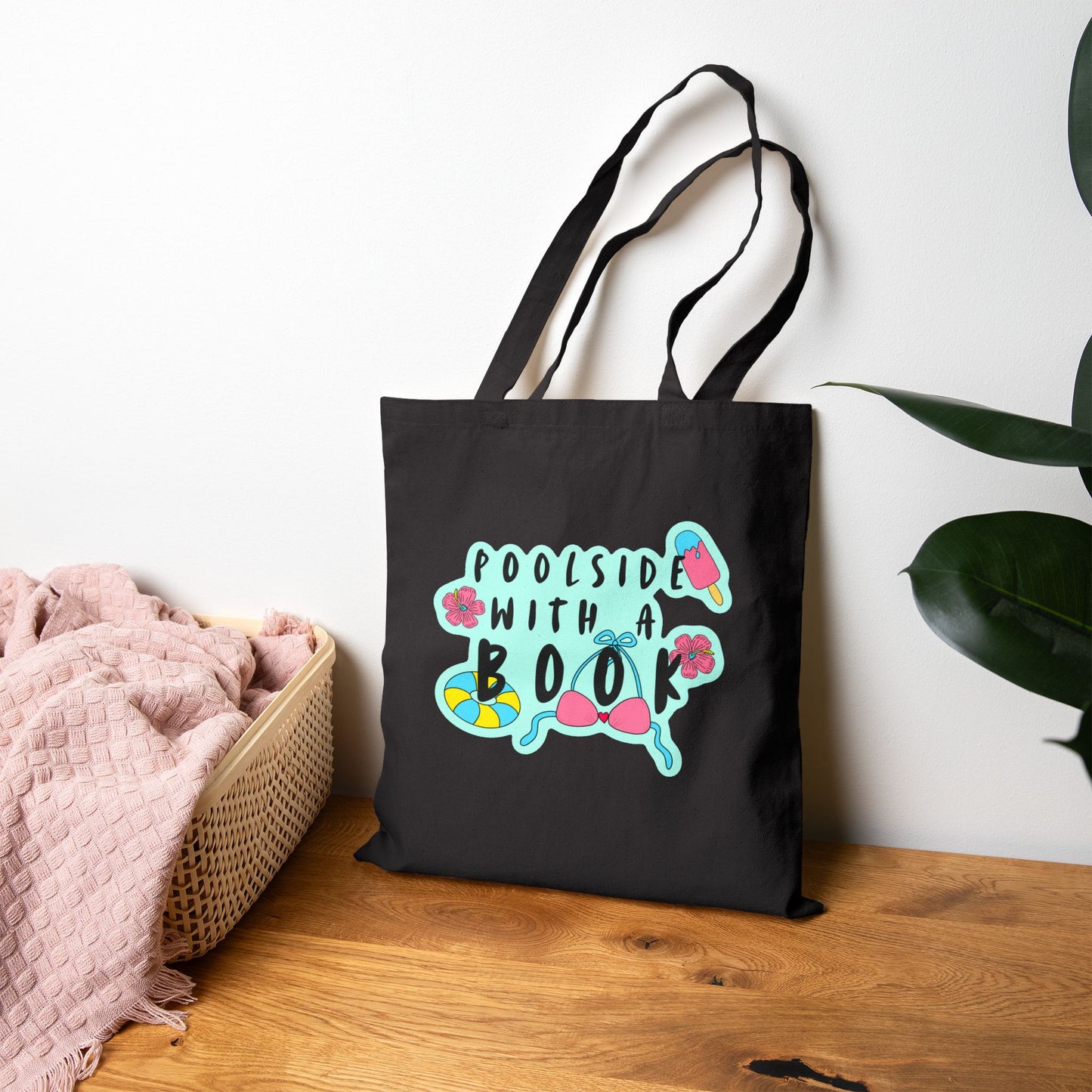 POOLSIDE Cotton Canvas Tote Bag