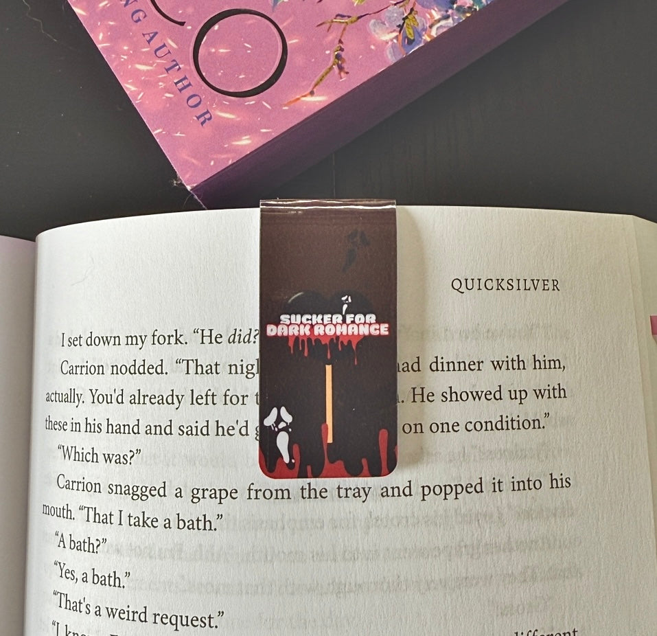 Sucker For Dark Romance Magnetic Bookmark