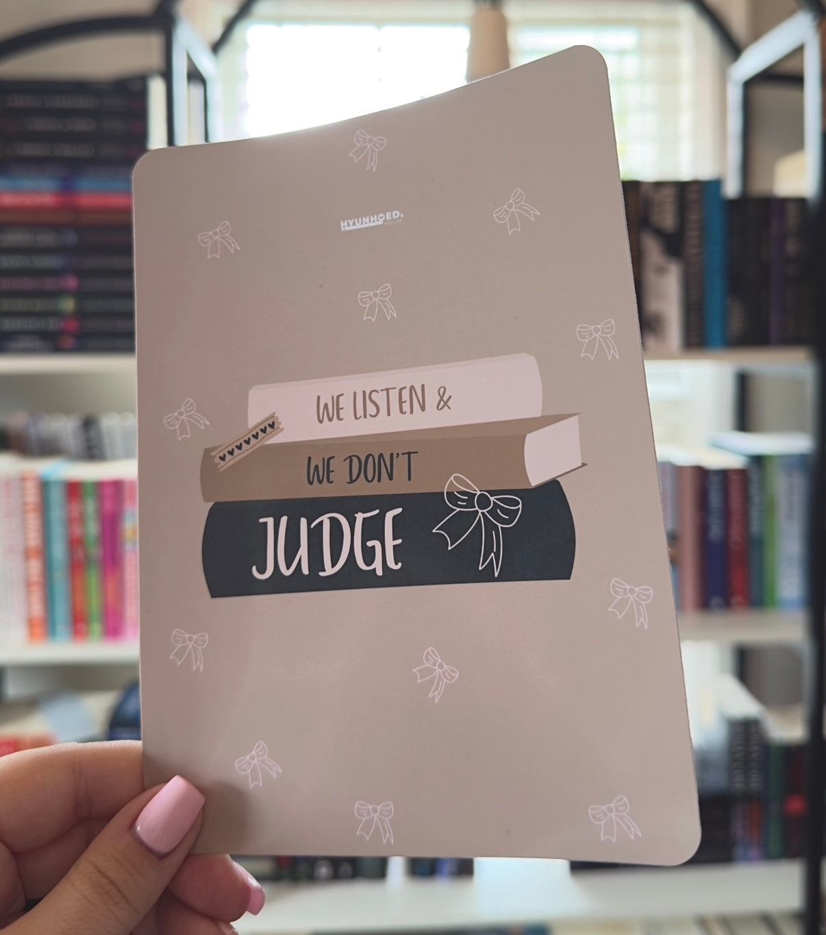 WE LISTEN & WE DON'T JUDGE Kindle Insert