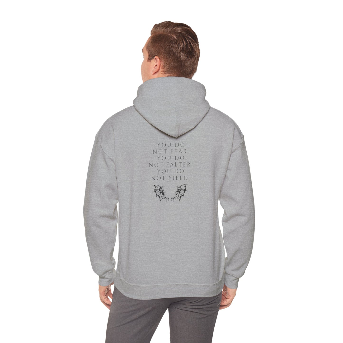 FEAR, FALTER, YIELD Hooded Sweatshirt