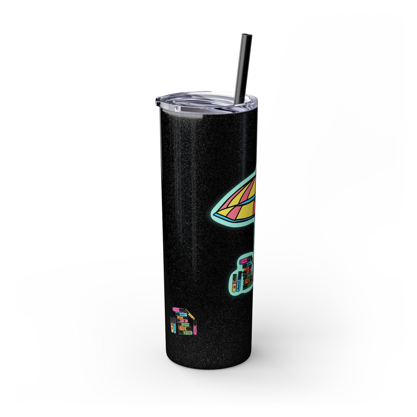 Booked at the Beach Skinny Tumbler with Straw, 20oz
