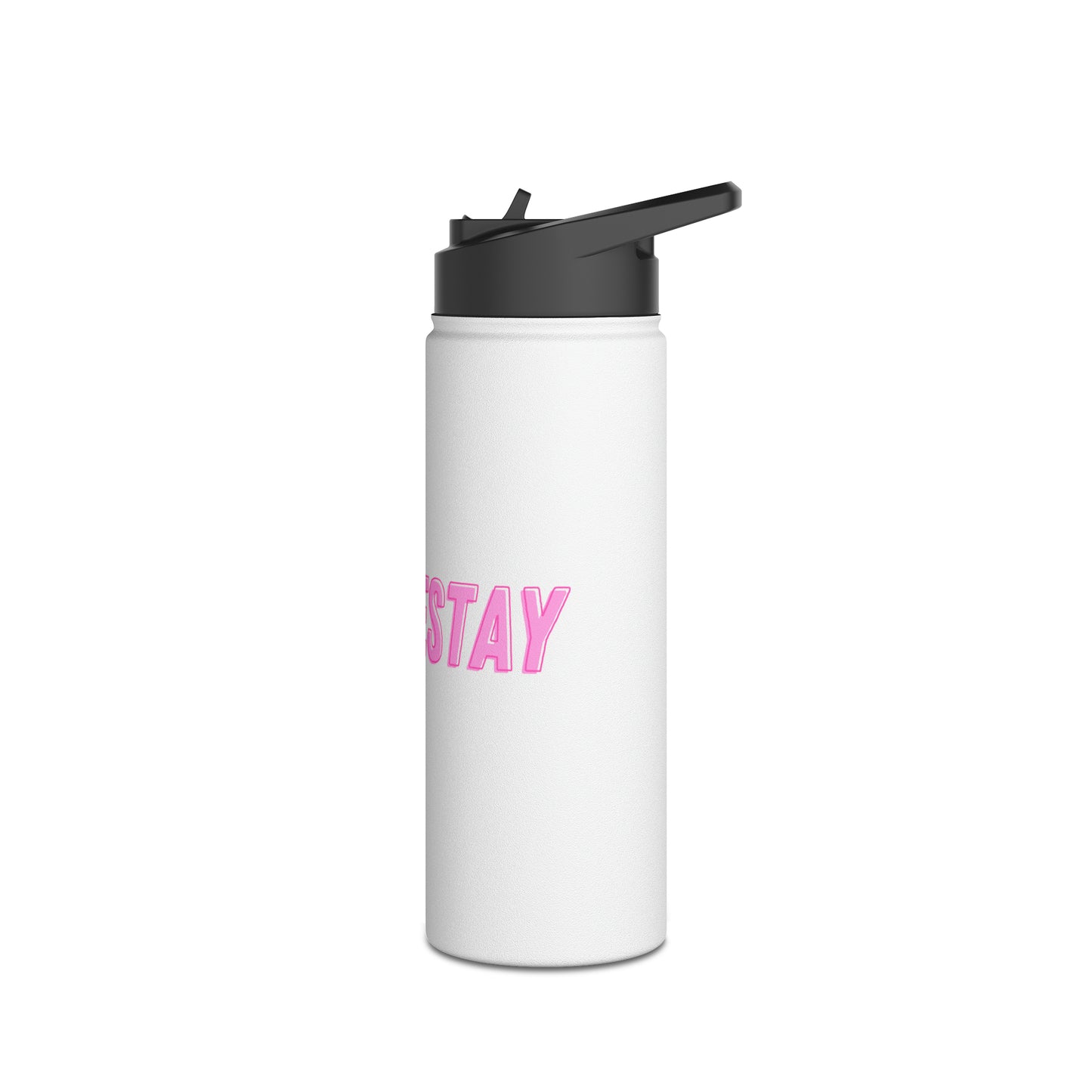 #LOVESTAY in Pink Stainless Steel Water Bottle