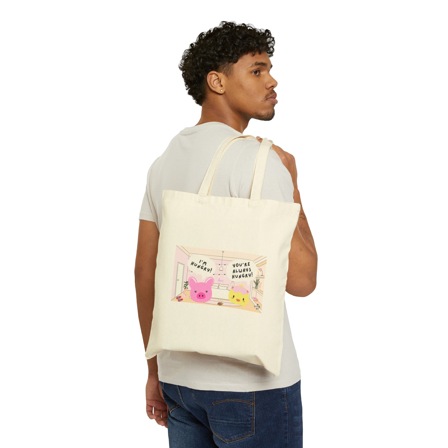 “IM HUNGRY” Canvas Tote Bag