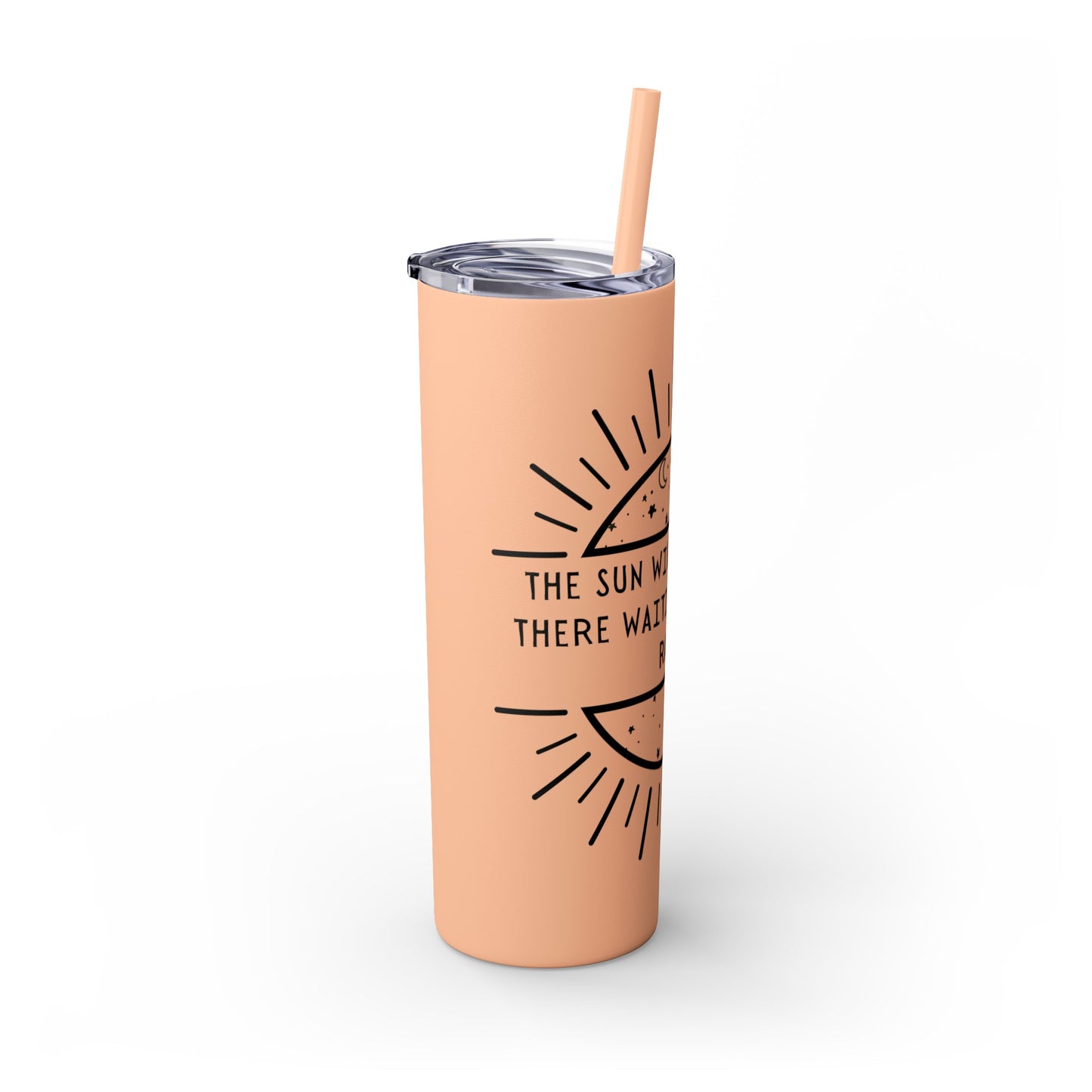 STARRY NIGHT Skinny Tumbler with Straw, 20oz