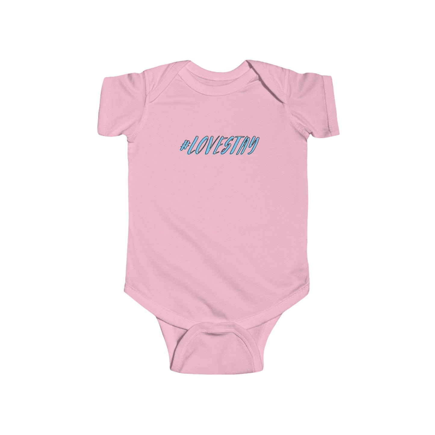 #LOVESTAY in Blue Infant Bodysuit