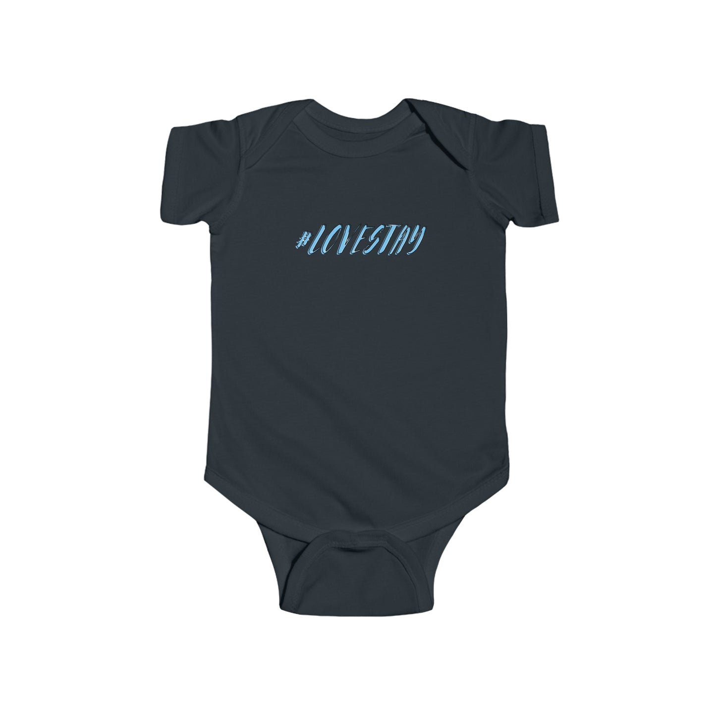 #LOVESTAY in Blue Infant Bodysuit