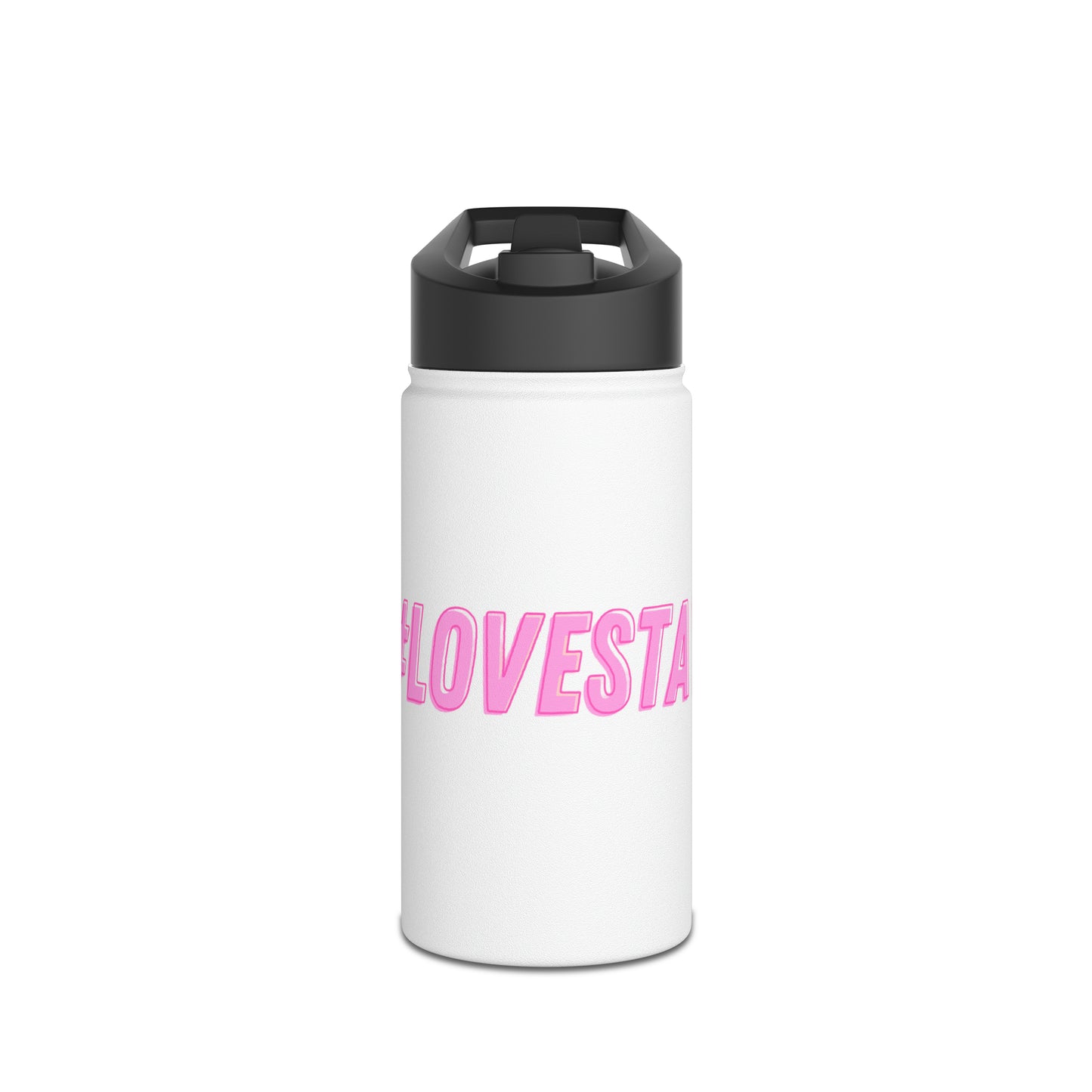 #LOVESTAY in Pink Stainless Steel Water Bottle