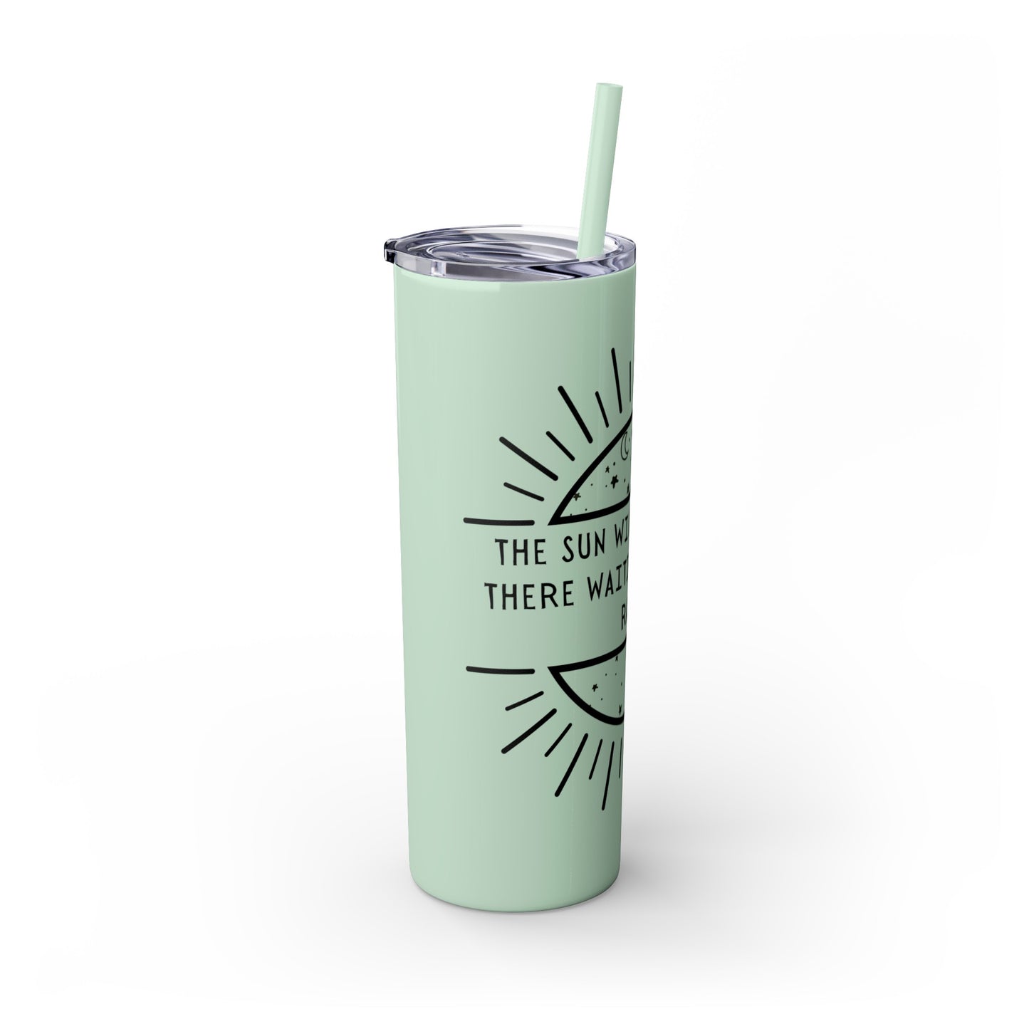 STARRY NIGHT Skinny Tumbler with Straw, 20oz