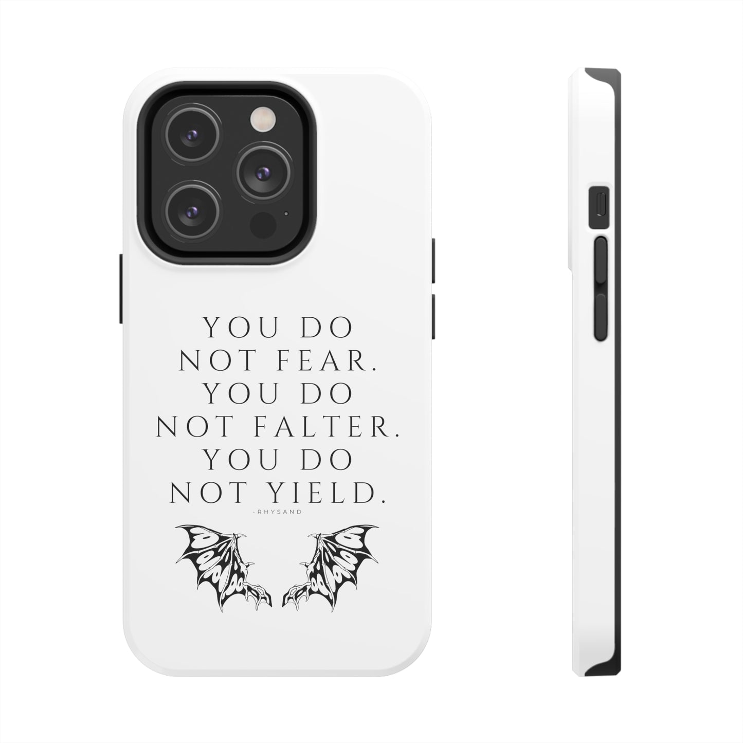 FEAR, FALTER, YIELD Tough Phone Cases