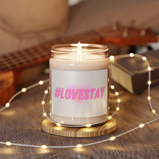 #LOVESTAY in Pink Scented Soy Candle, 9oz