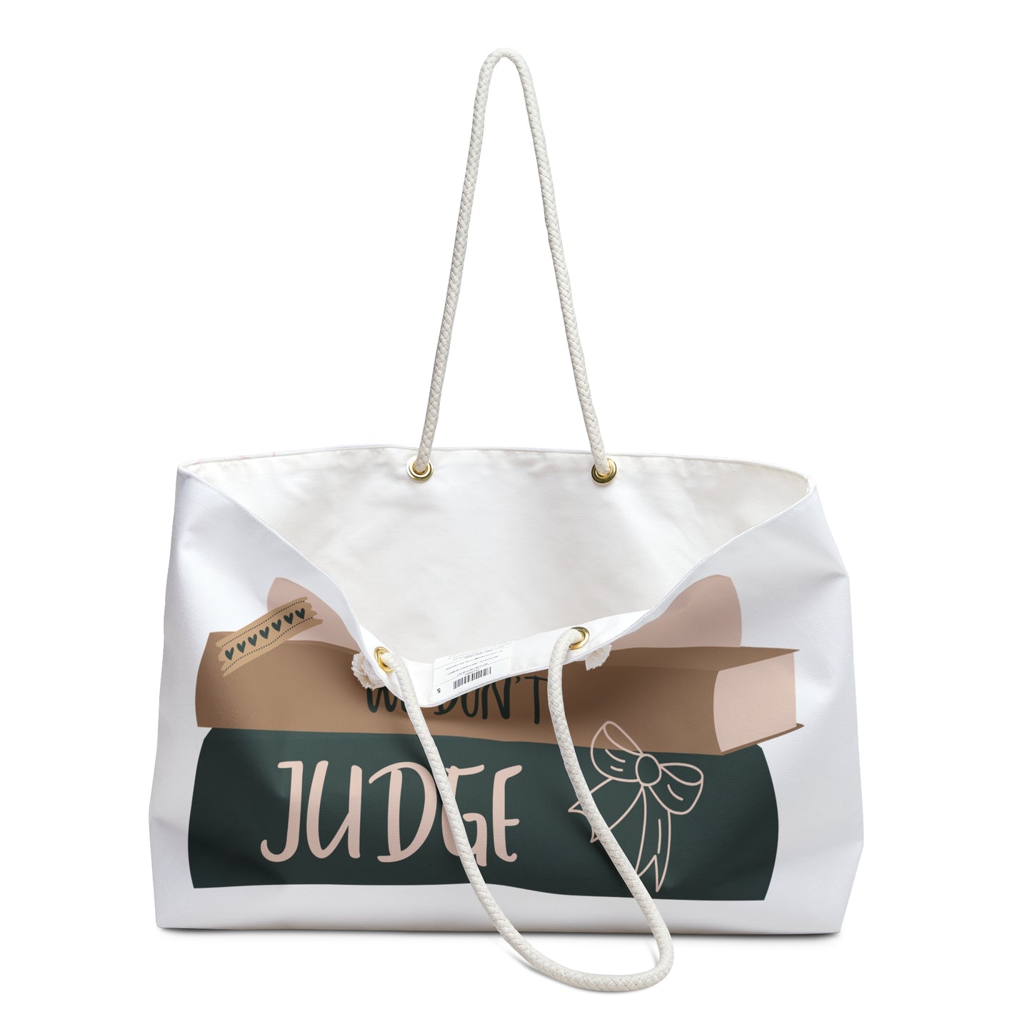 WE LISTEN & WE DON’T JUDGE Weekender Bag