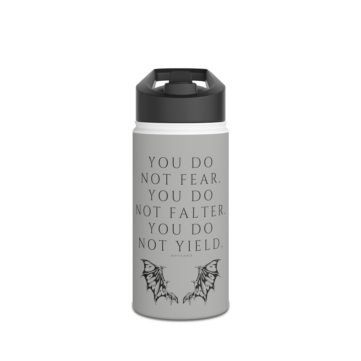 FEAR, FALTER, YIELD Stainless Steel Water Bottle