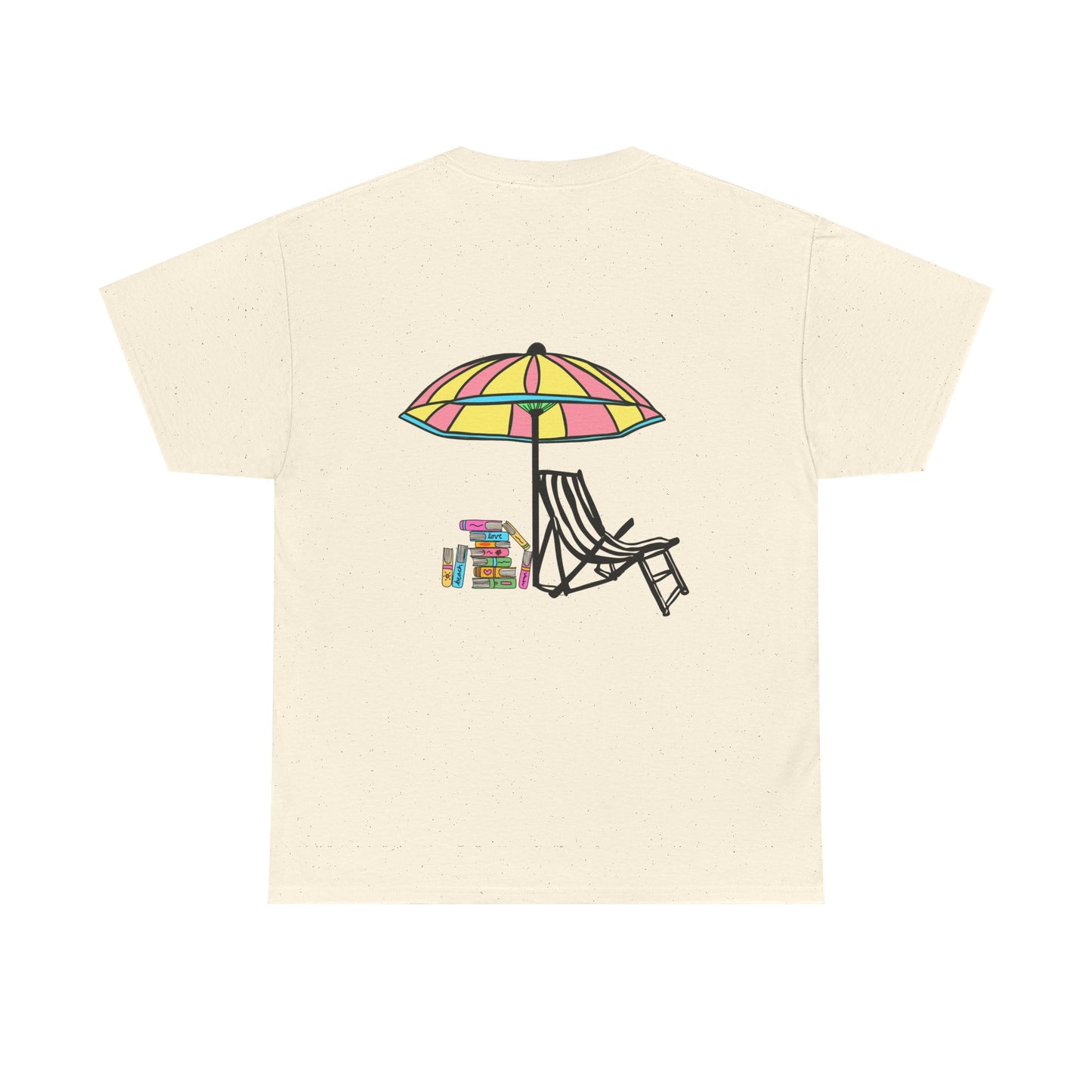 Booked at the Beach Heavy Cotton Tee