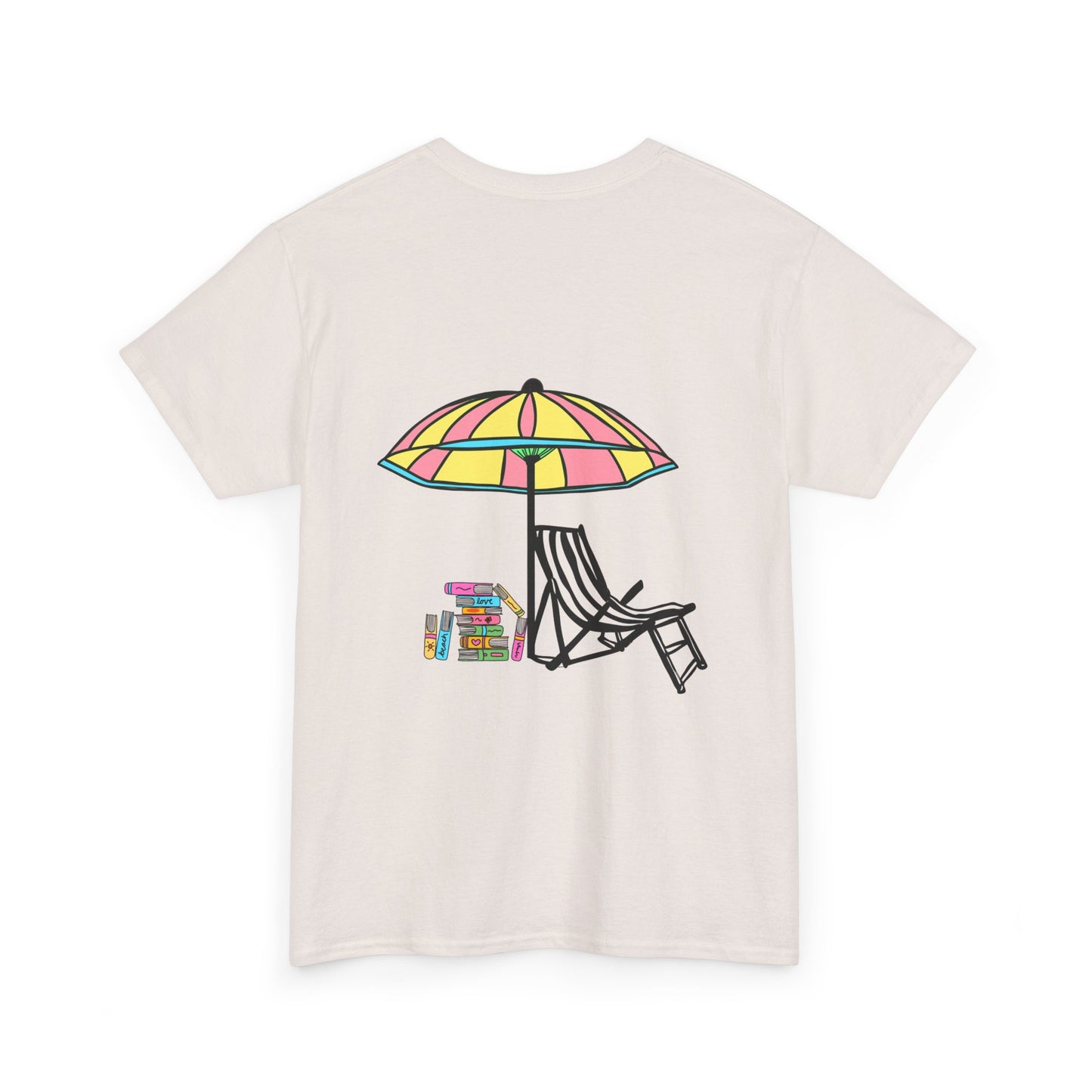 Booked at the Beach Heavy Cotton Tee