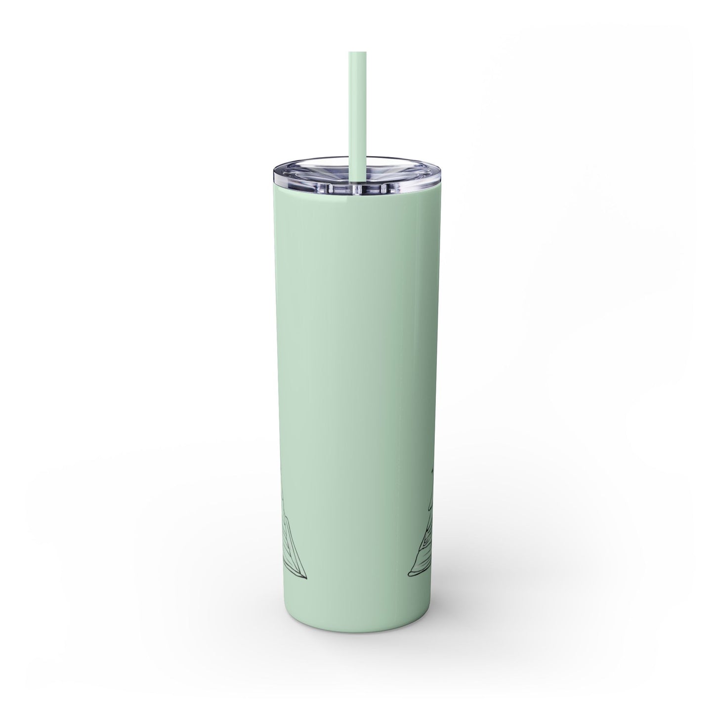 OPEN BOOK Skinny Tumbler with Straw, 20oz