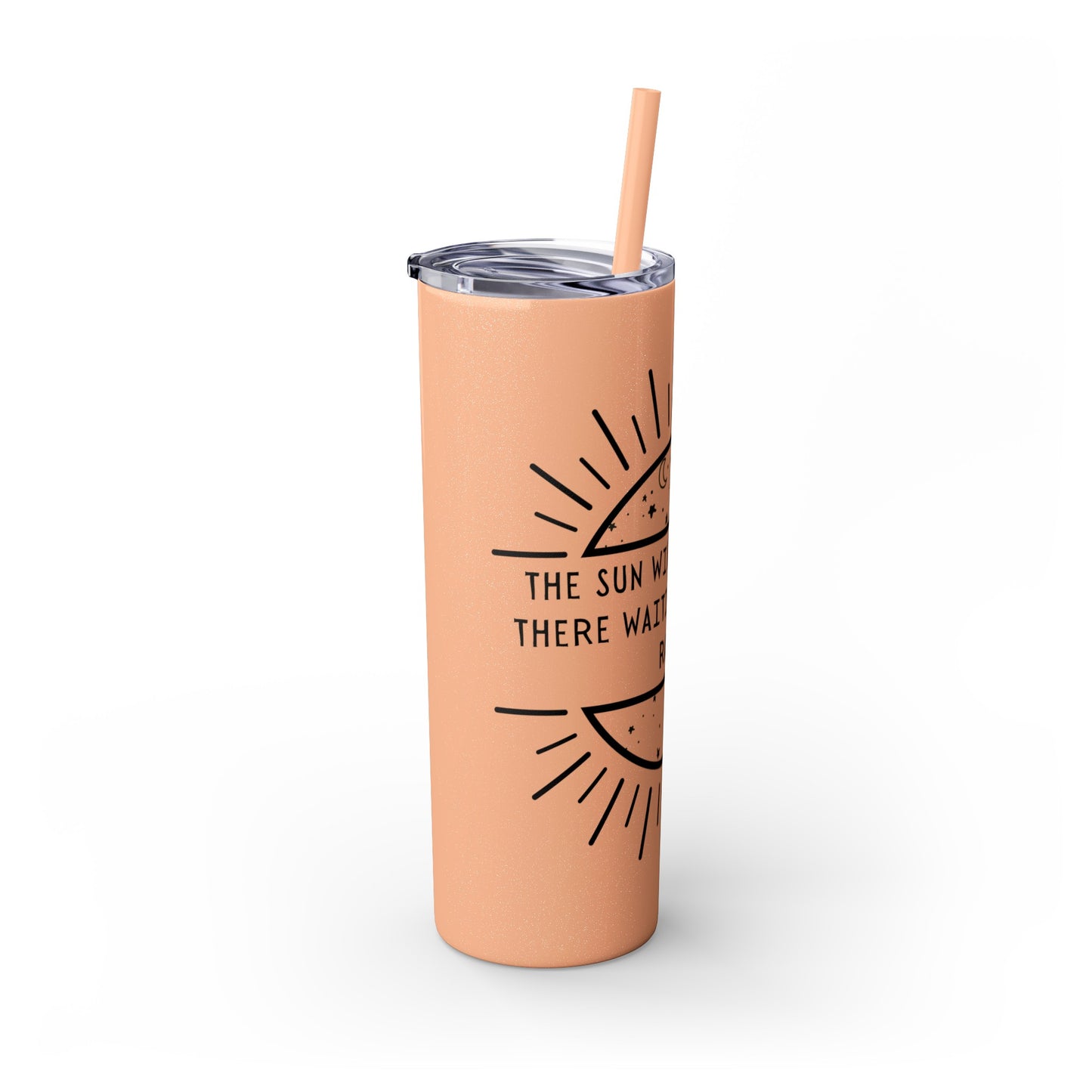 STARRY NIGHT Skinny Tumbler with Straw, 20oz