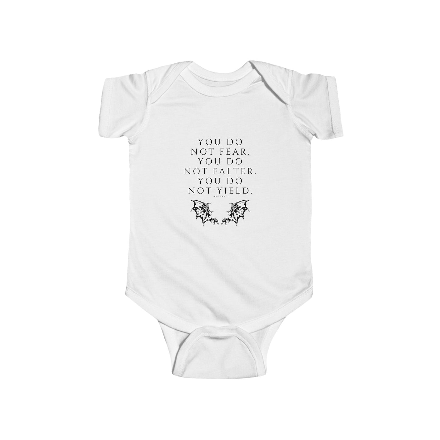 FEAR, FALTER, YIELD Infant Bodysuit