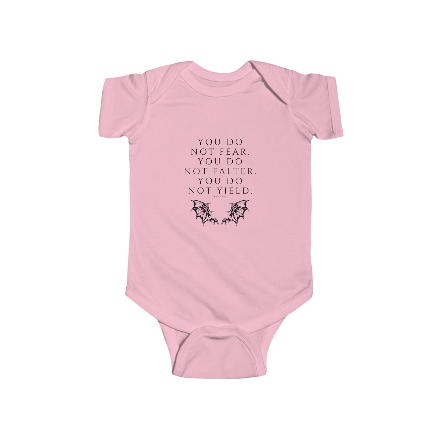 FEAR, FALTER, YIELD Infant Bodysuit