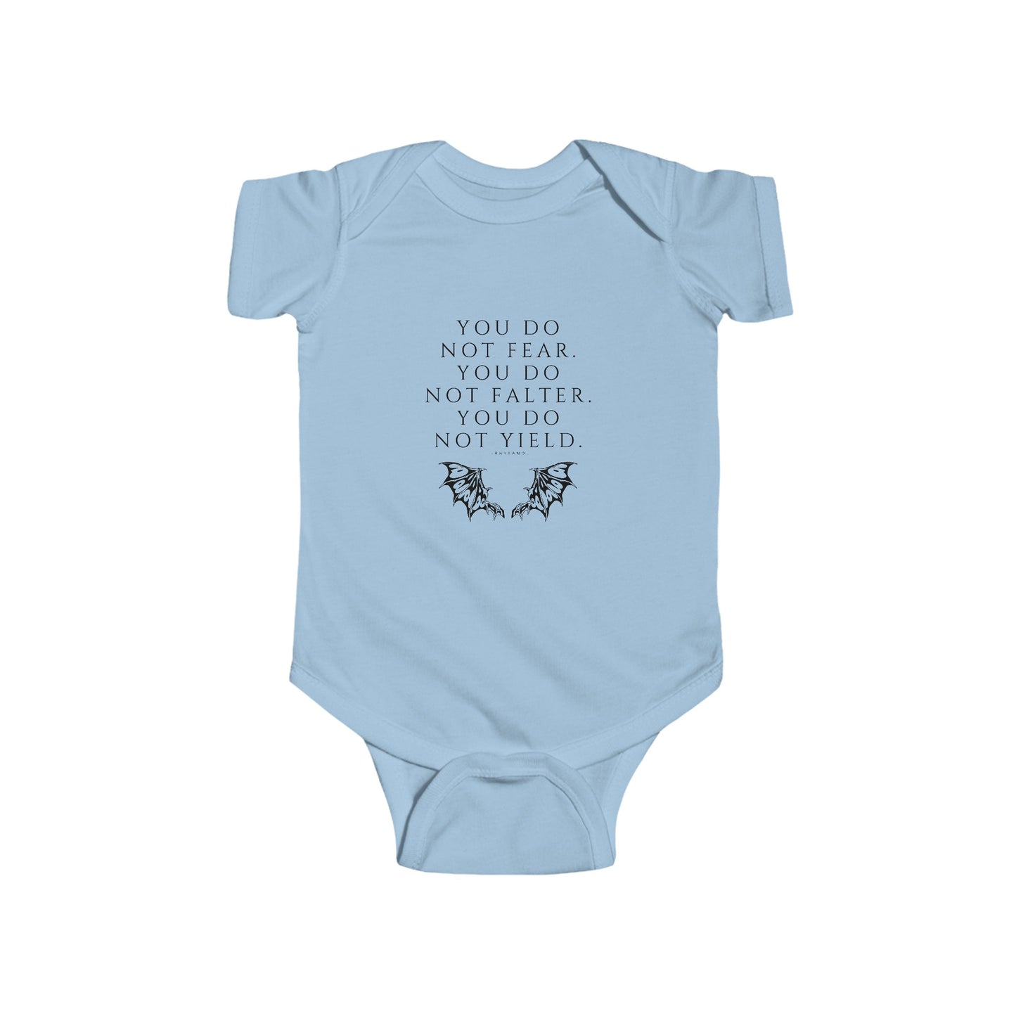 FEAR, FALTER, YIELD Infant Bodysuit