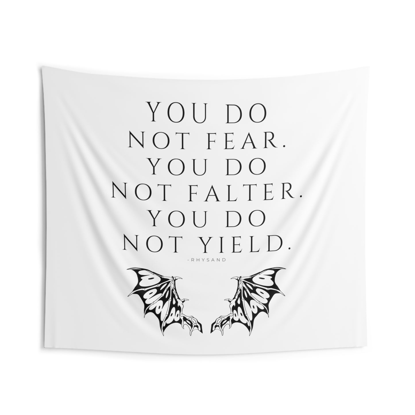 FEAR, FALTER, YIELD Indoor Wall Tapestries