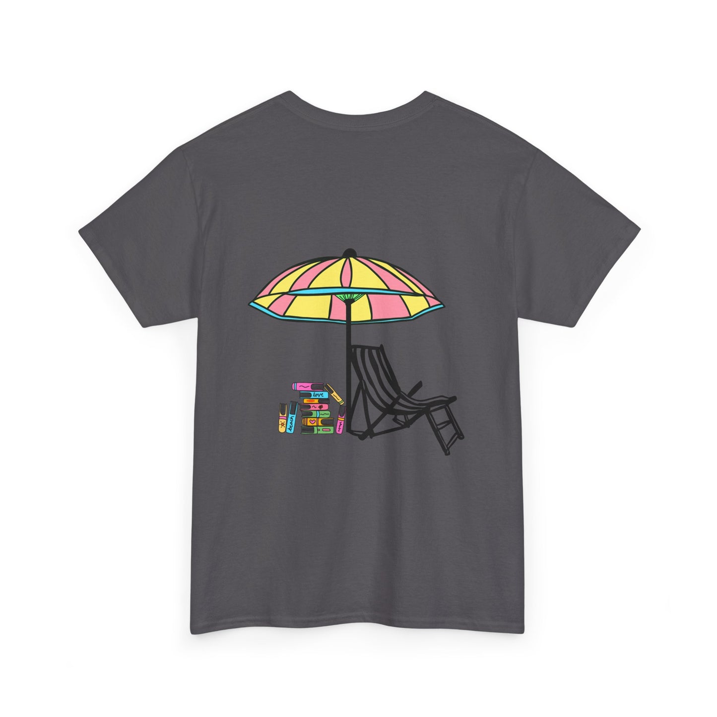 Booked at the Beach Heavy Cotton Tee