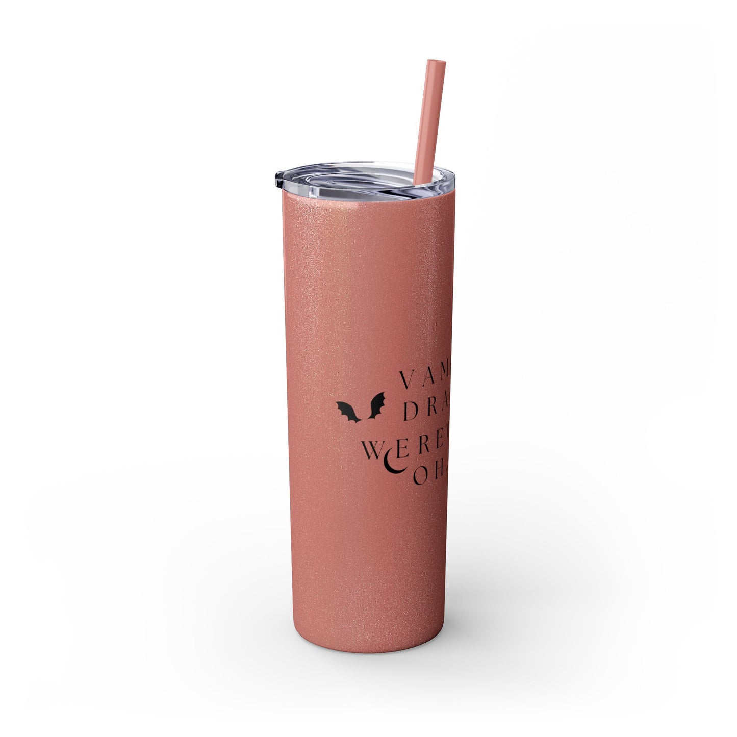 OH MY Skinny Tumbler with Straw, 20oz