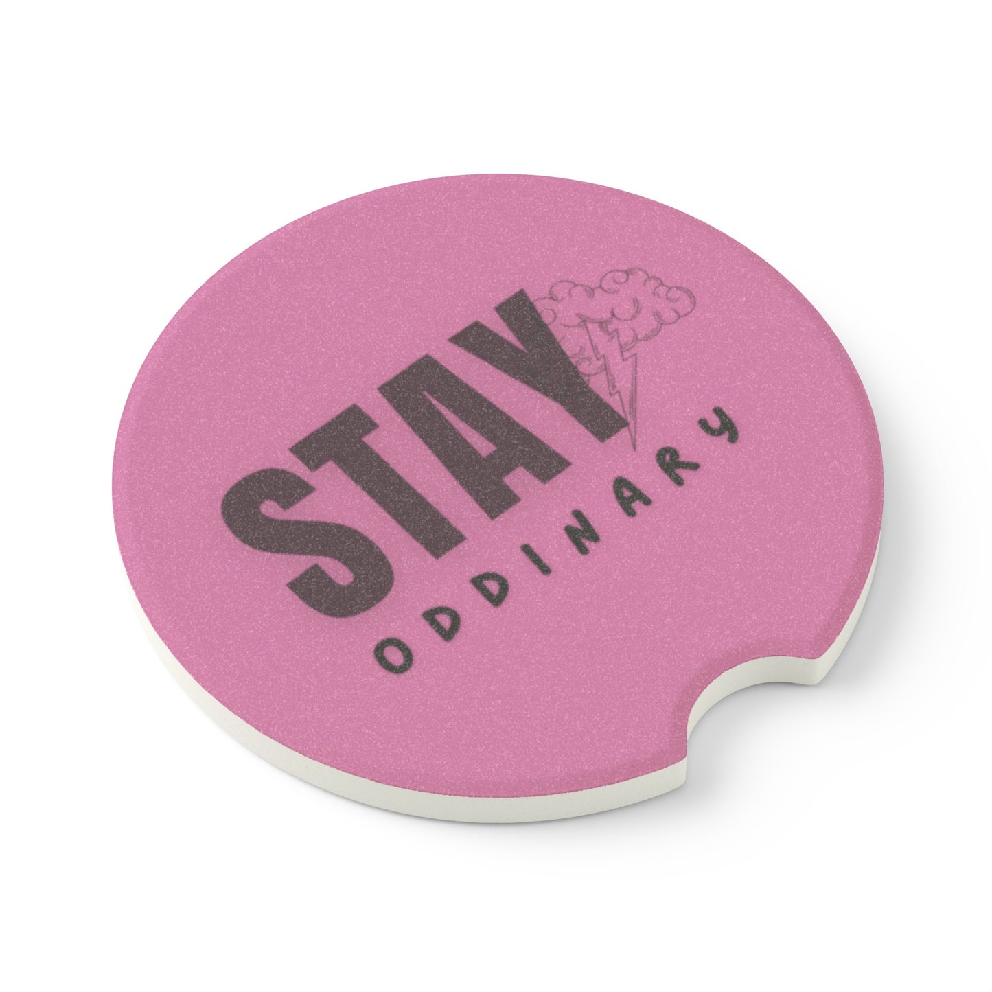 ODD (in pink) Soapstone Car Coaster