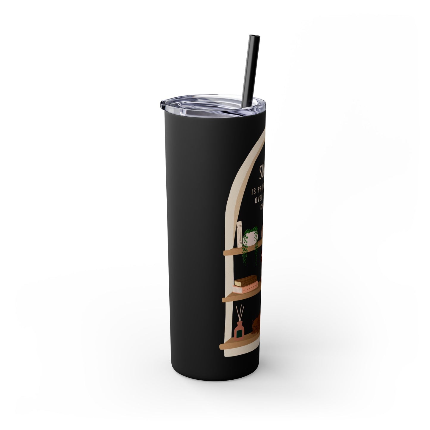 “SUSPECT…” Skinny Tumbler with Straw, 20oz