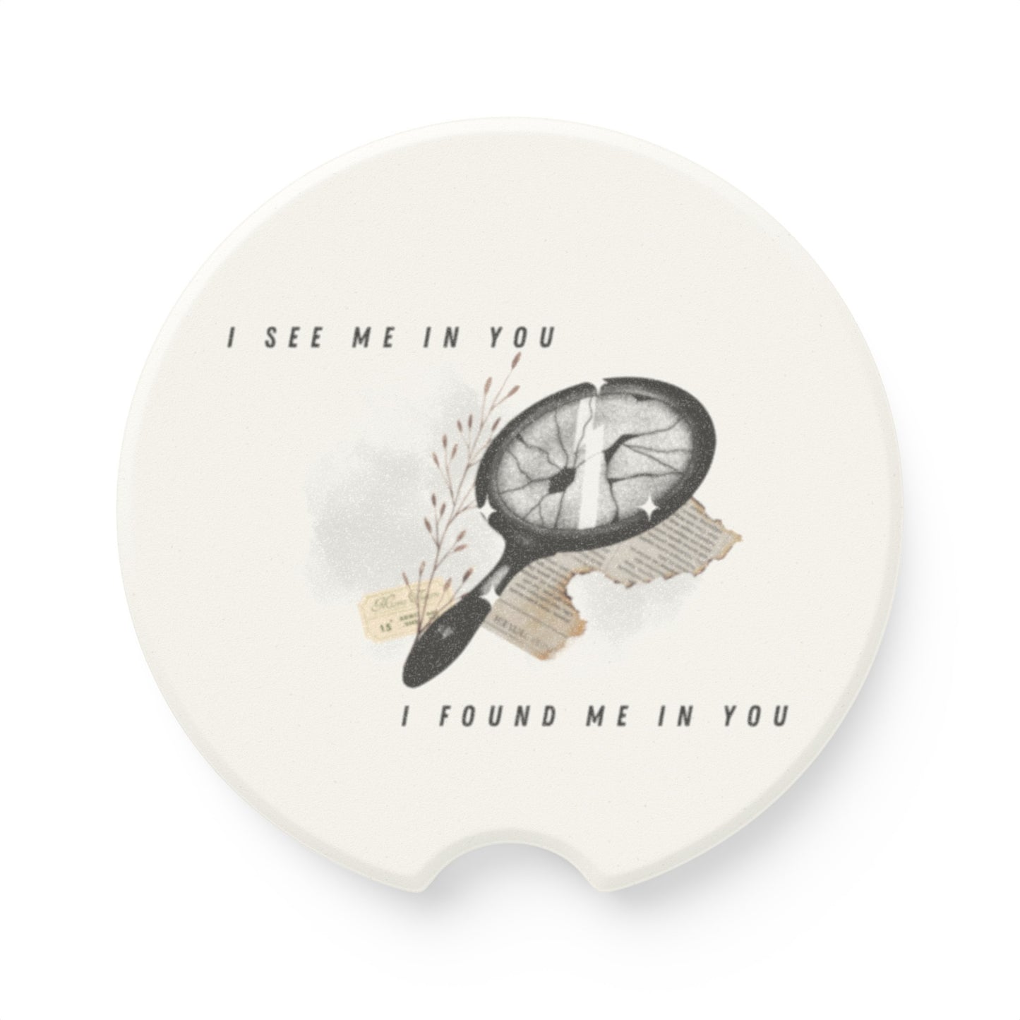 I AM YOU Soapstone Car Coaster