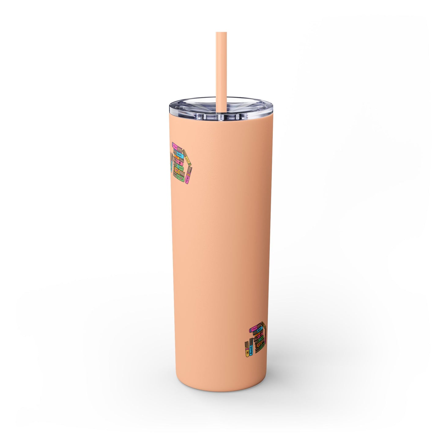 Booked at the Beach Skinny Tumbler with Straw, 20oz