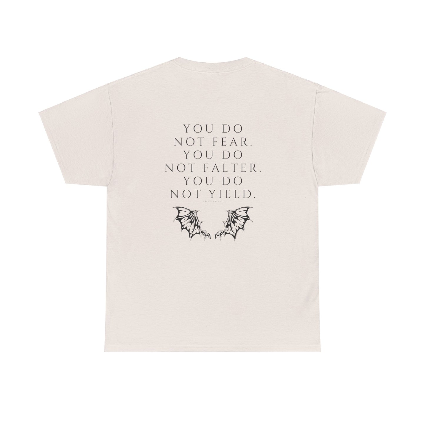 FEAR, FALTER, YIELD  Heavy Cotton Tee