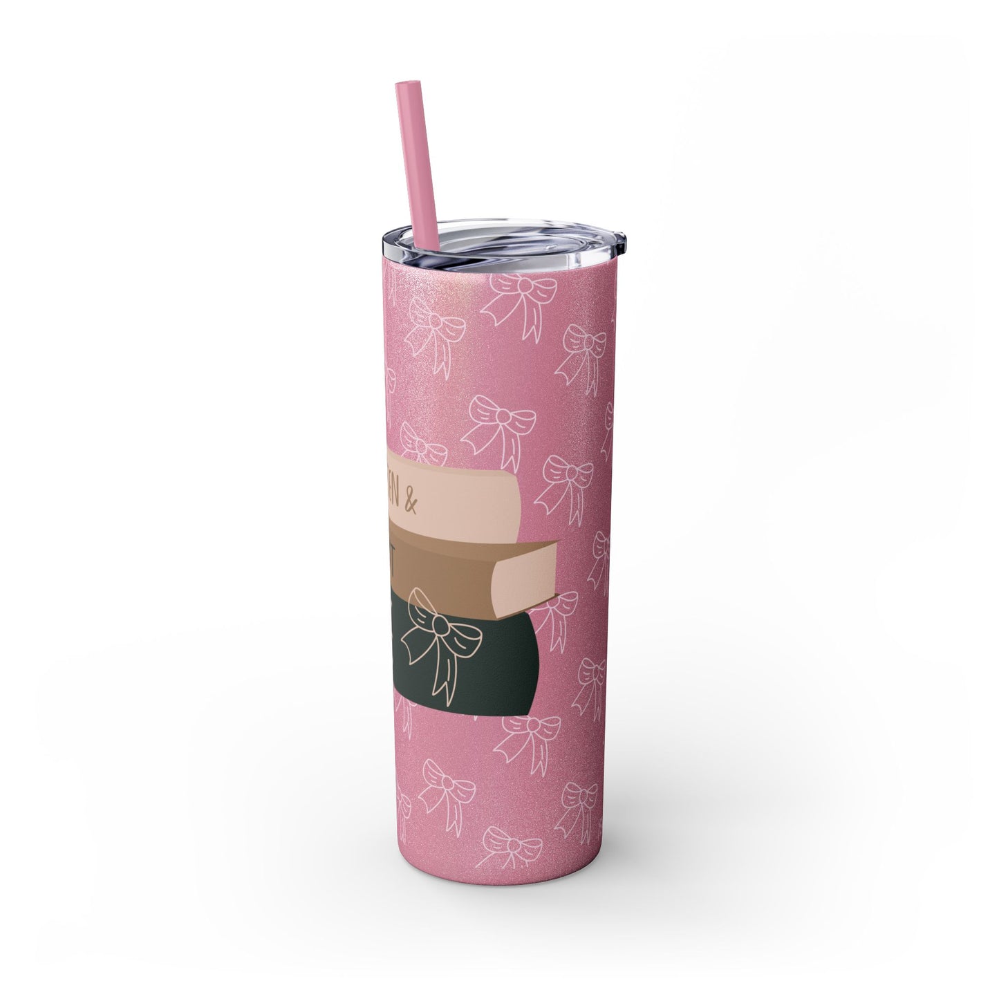 WE LISTEN & WE DON’T JUDGE Skinny Tumbler with Straw, 20oz