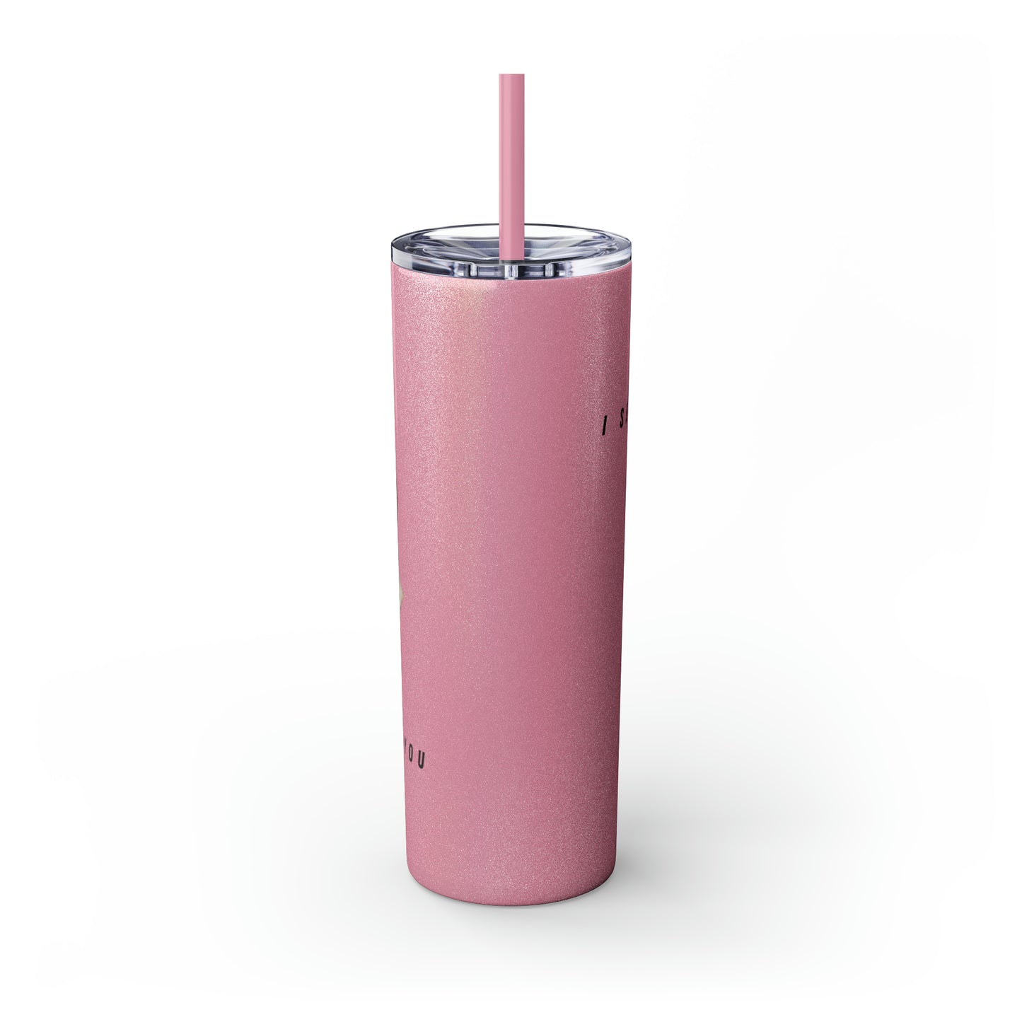 I AM YOU Skinny Tumbler with Straw, 20oz