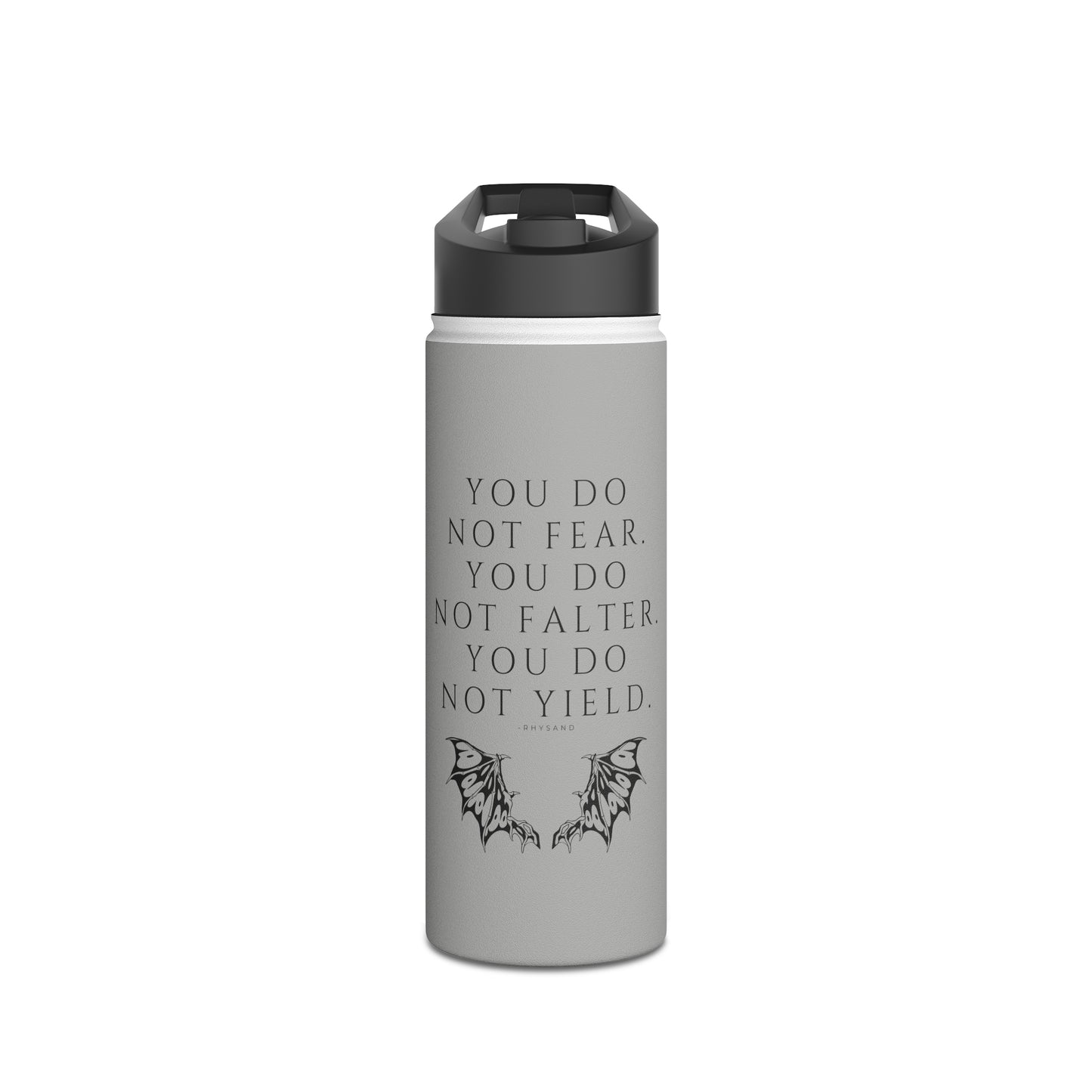 FEAR, FALTER, YIELD Stainless Steel Water Bottle