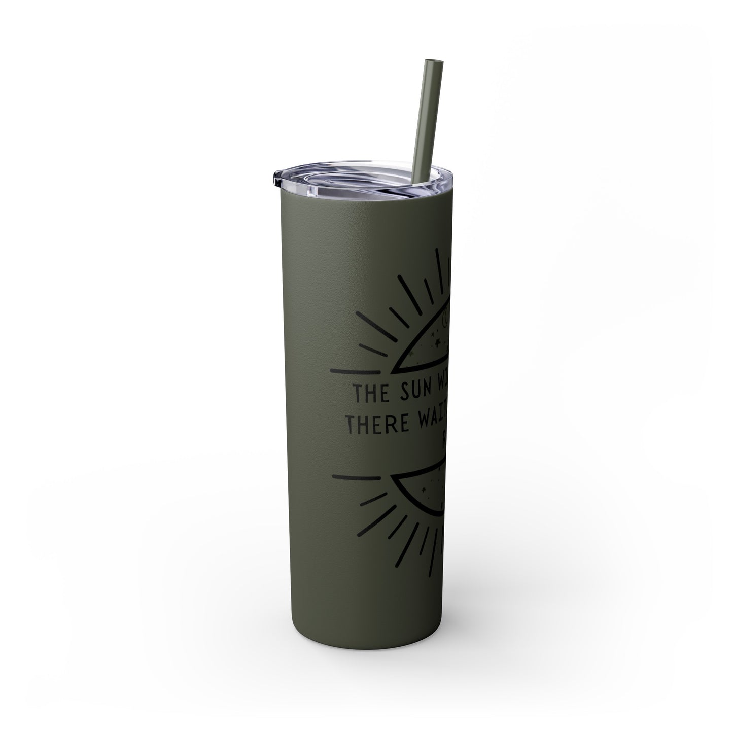 STARRY NIGHT Skinny Tumbler with Straw, 20oz