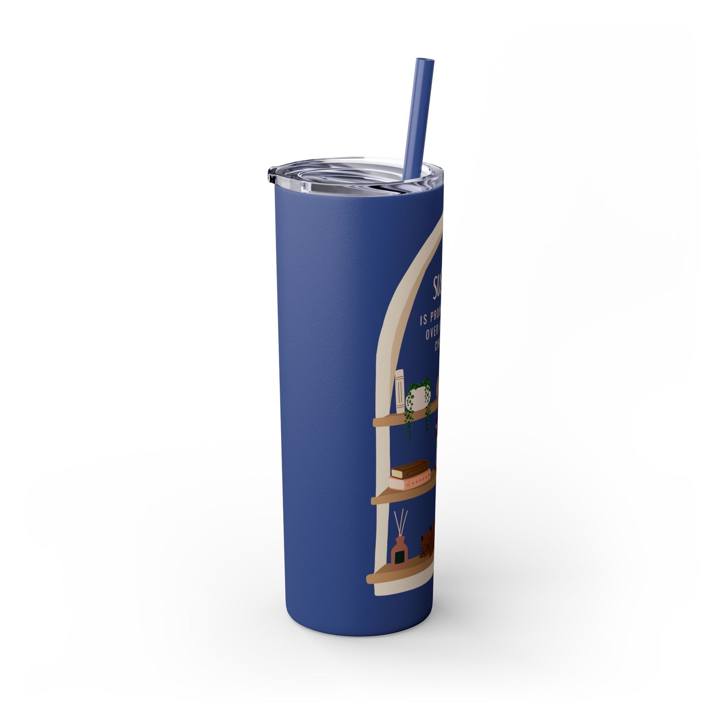 “SUSPECT…” Skinny Tumbler with Straw, 20oz