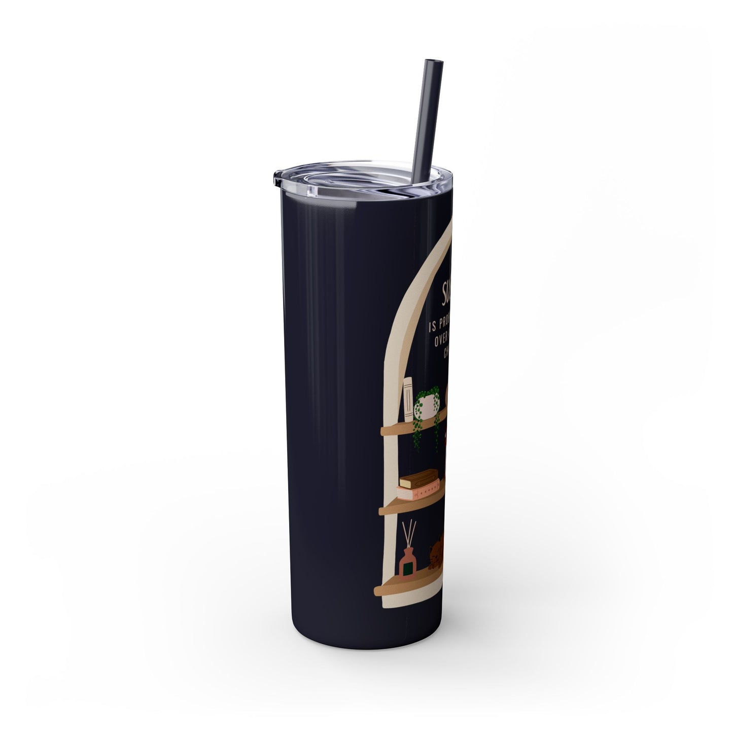 “SUSPECT…” Skinny Tumbler with Straw, 20oz