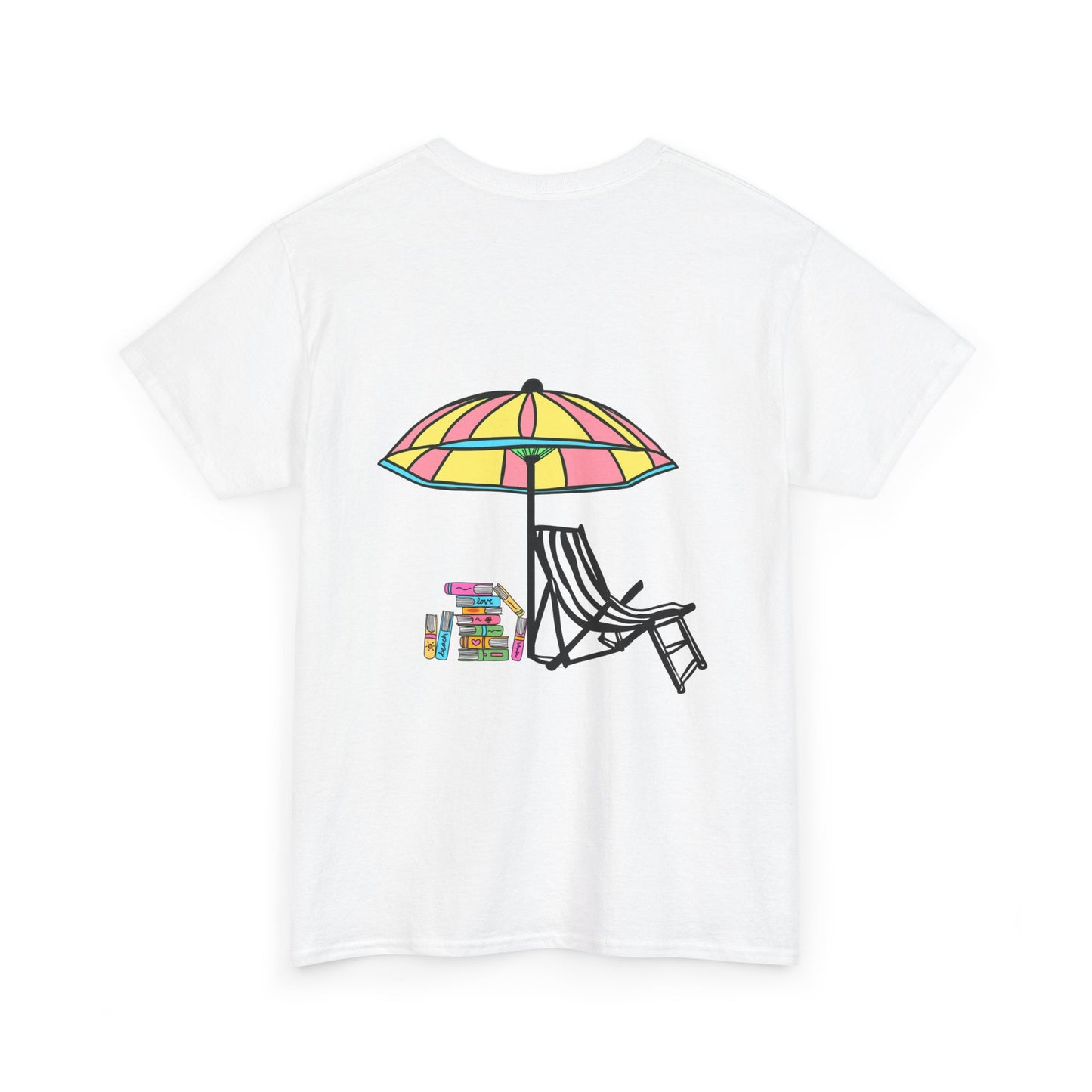 Booked at the Beach Heavy Cotton Tee