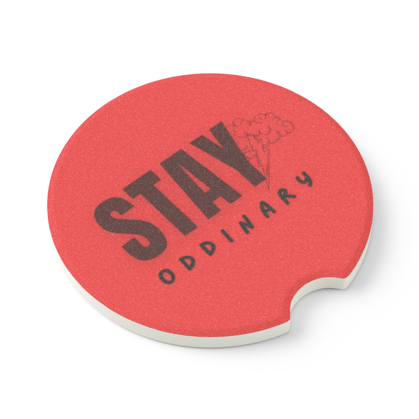 ODD (in red) Soapstone Car Coaster