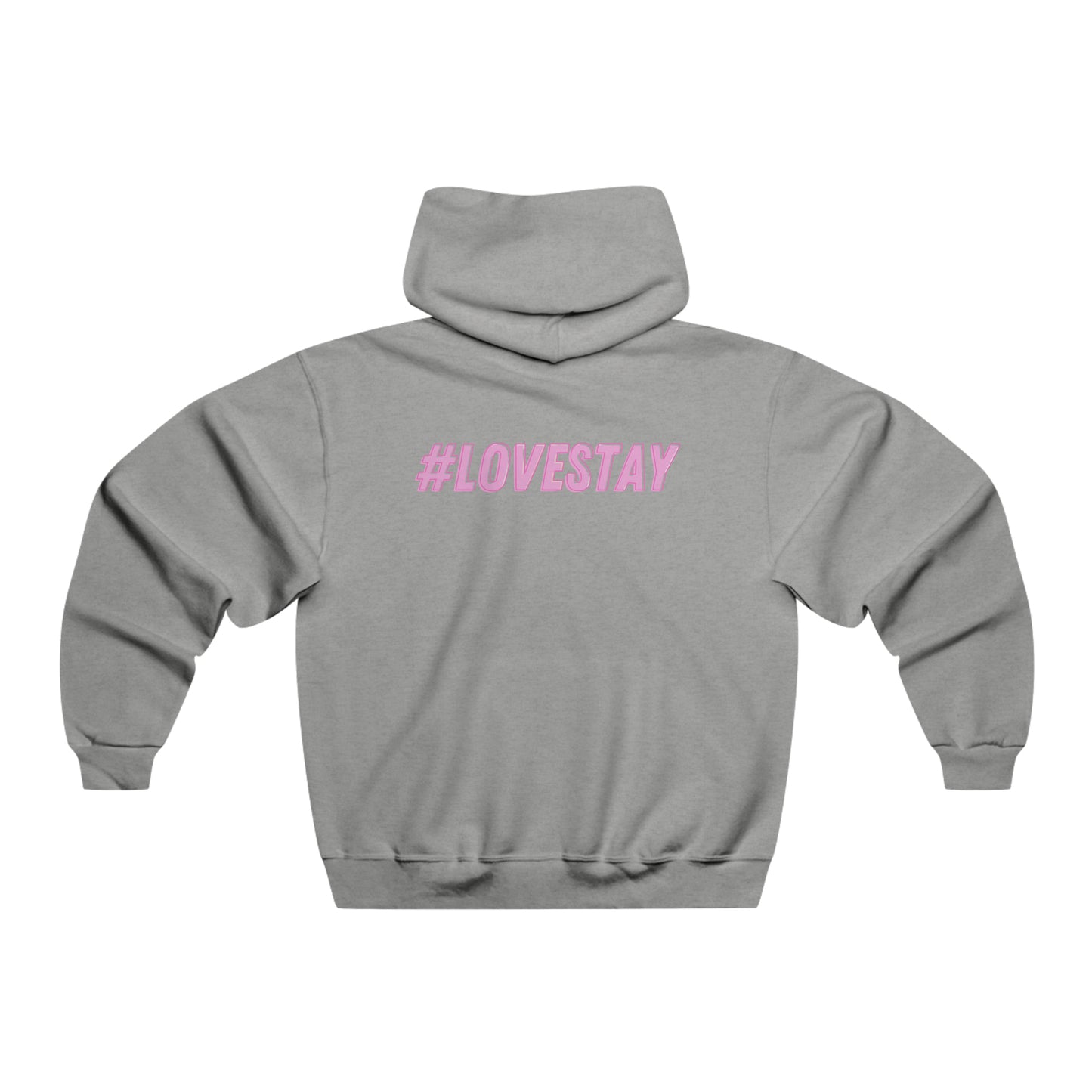 #LOVESTAY in Pink Hooded Sweatshirt