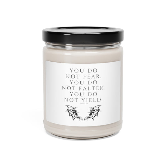 FEAR, FALTER, YIELD Scented Soy Candle, 9oz