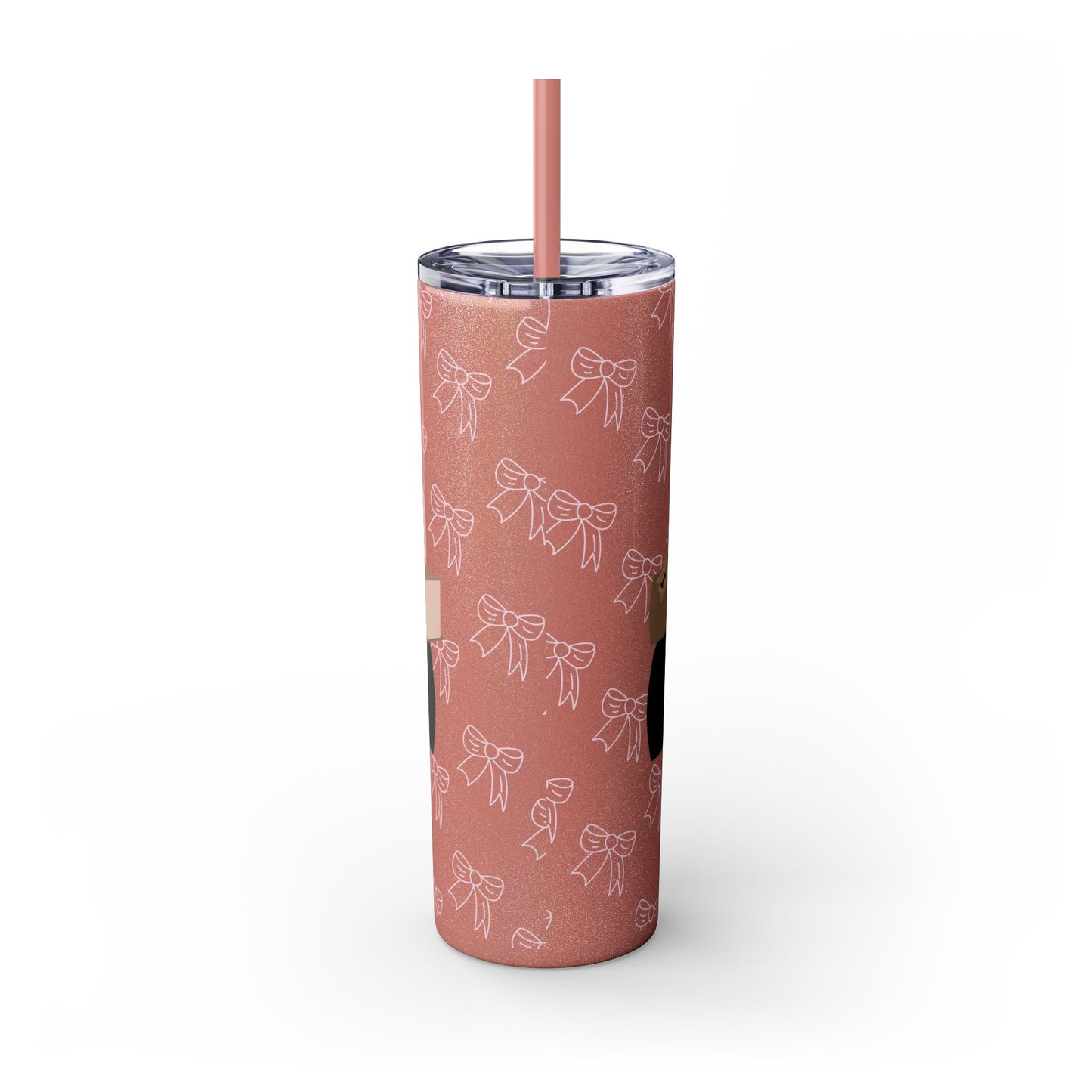 WE LISTEN & WE DON’T JUDGE Skinny Tumbler with Straw, 20oz