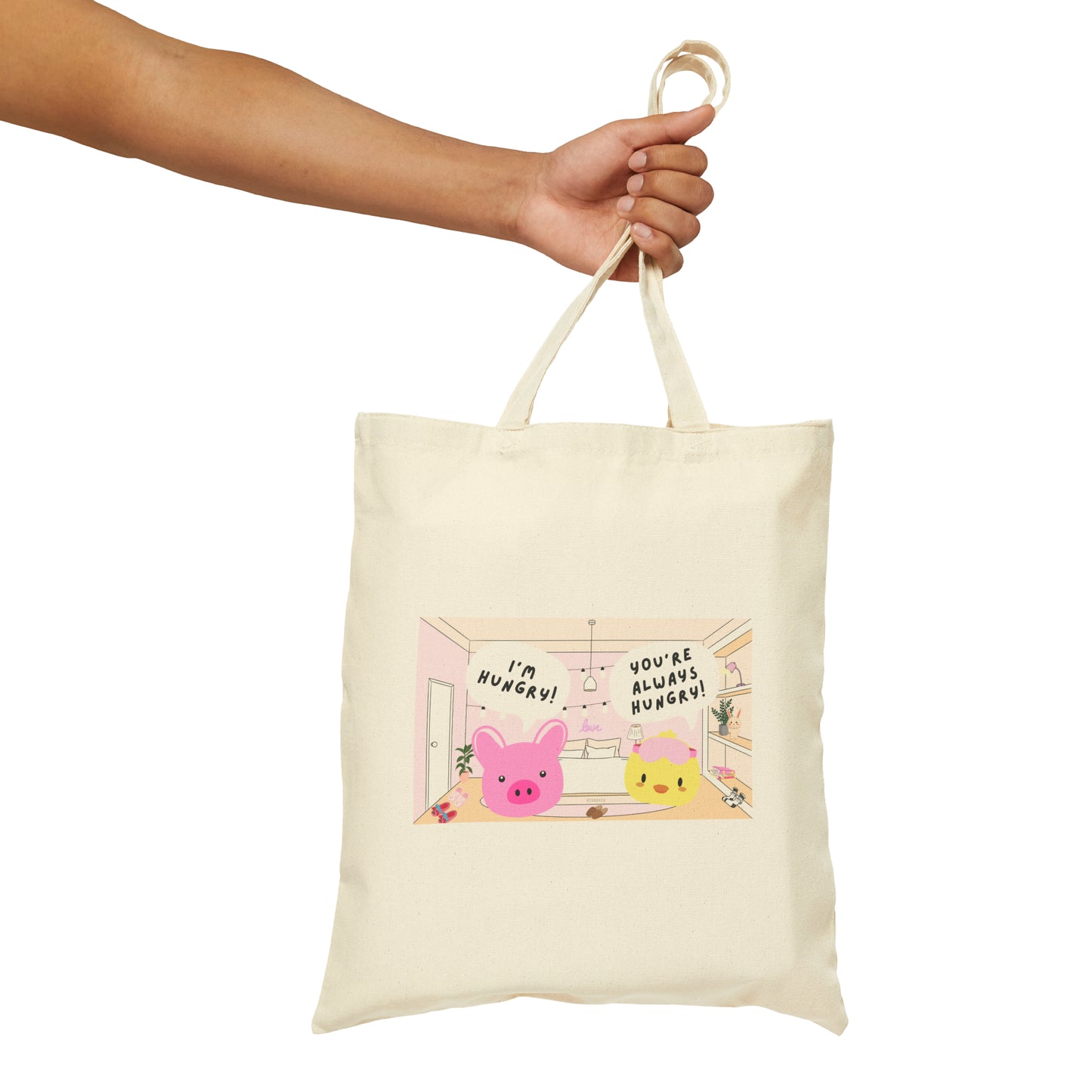 “IM HUNGRY” Canvas Tote Bag