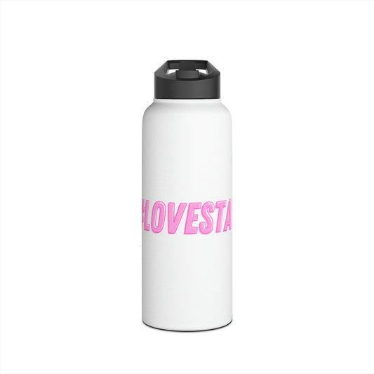 #LOVESTAY in Pink Stainless Steel Water Bottle