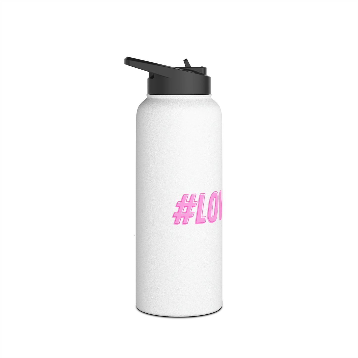 #LOVESTAY in Pink Stainless Steel Water Bottle