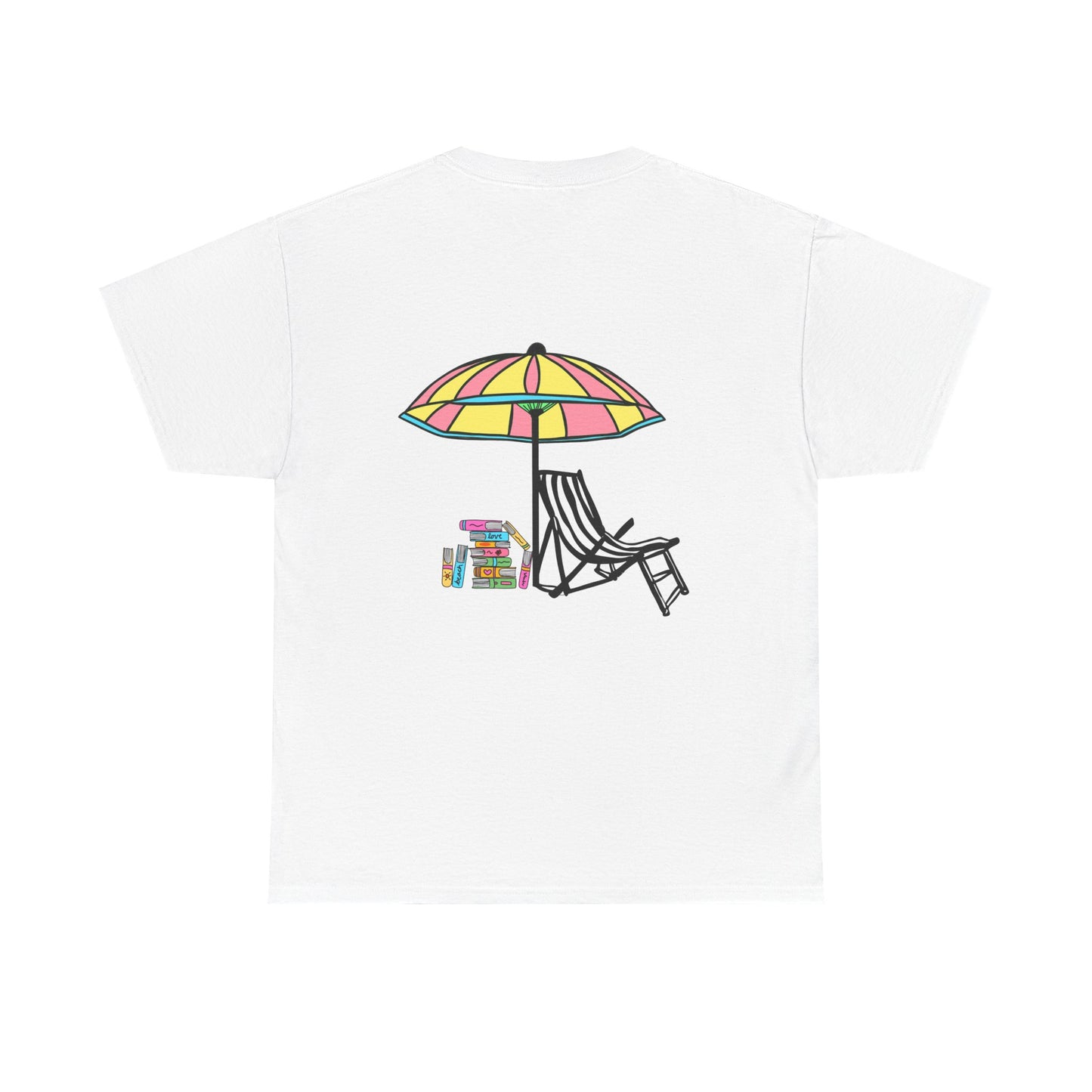 Booked at the Beach Heavy Cotton Tee
