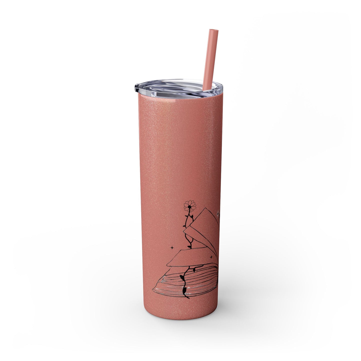 OPEN BOOK Skinny Tumbler with Straw, 20oz