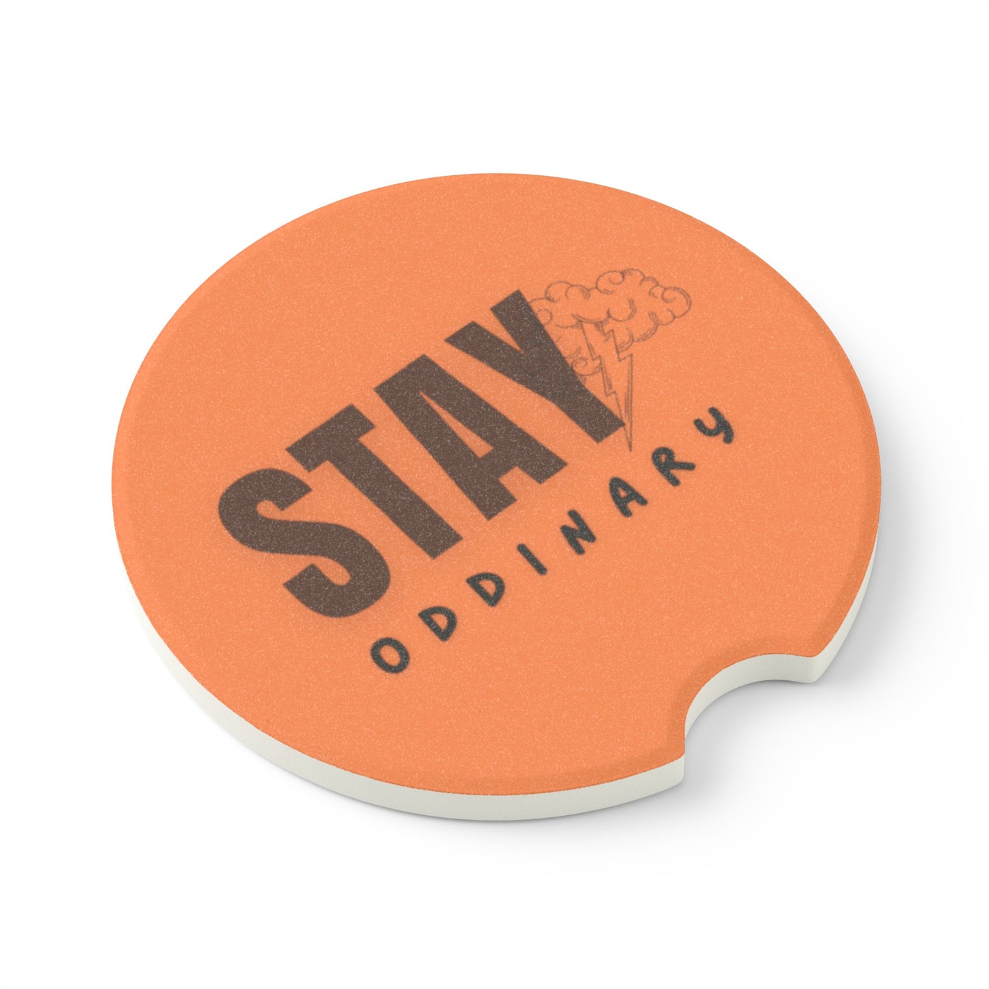 ODD (in orange) Soapstone Car Coaster