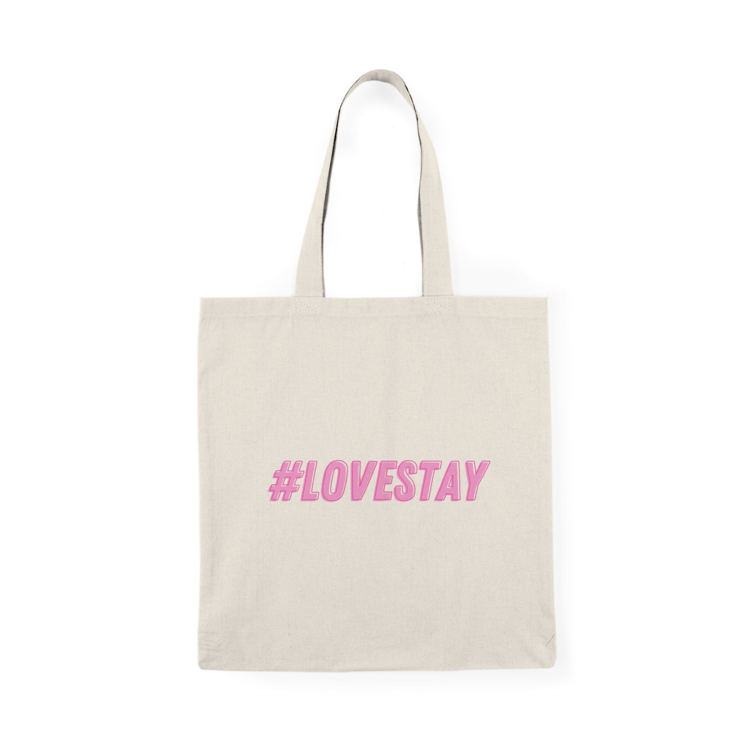 #LOVESTAY in Pink Tote Bag