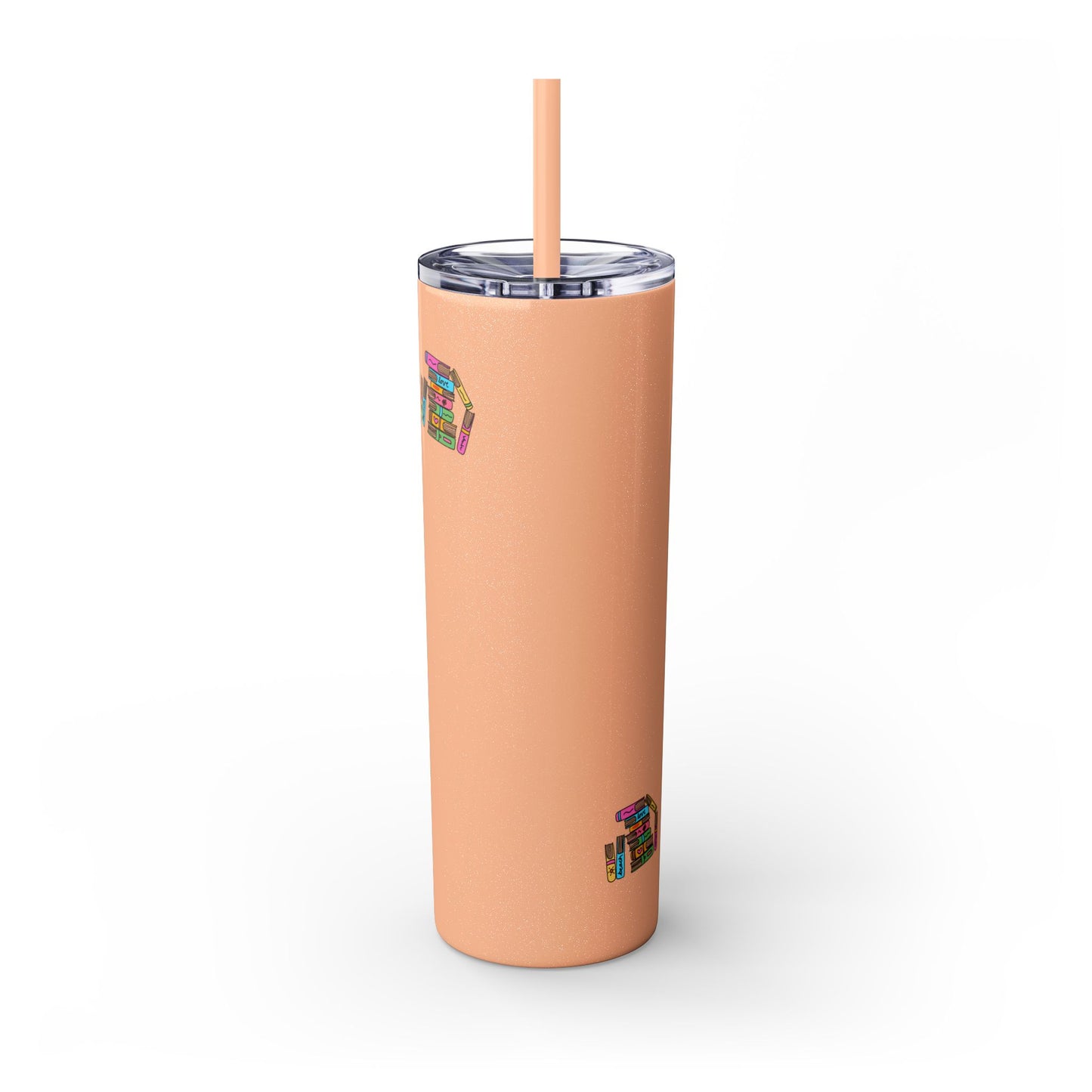 Booked at the Beach Skinny Tumbler with Straw, 20oz